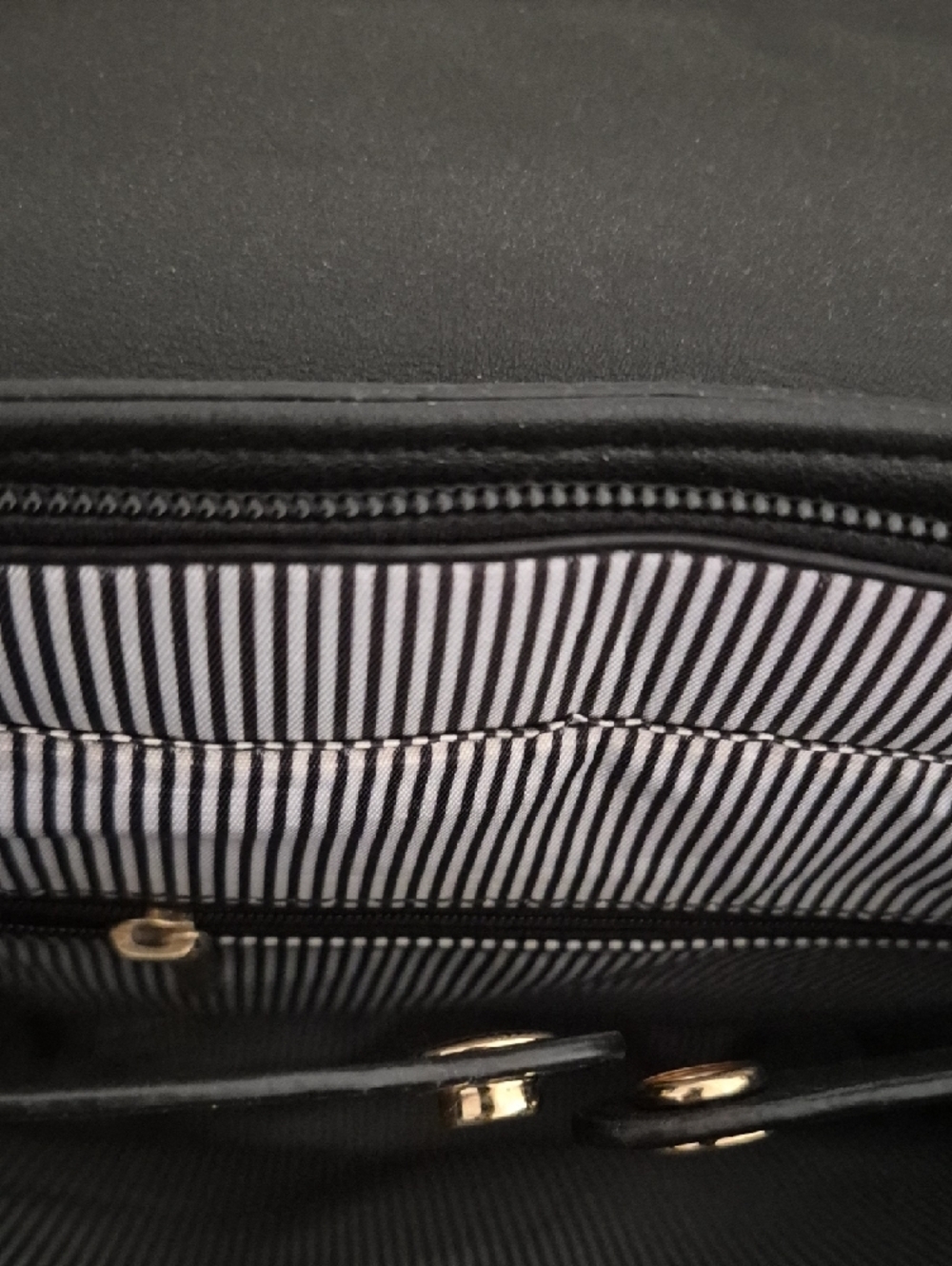 Women's Colorblock Backpack in Black and Blush - Picture 8 of 12